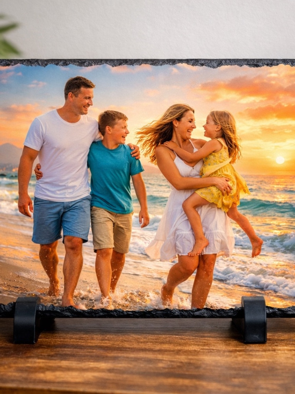 Rock slate personalized with any digital photo
